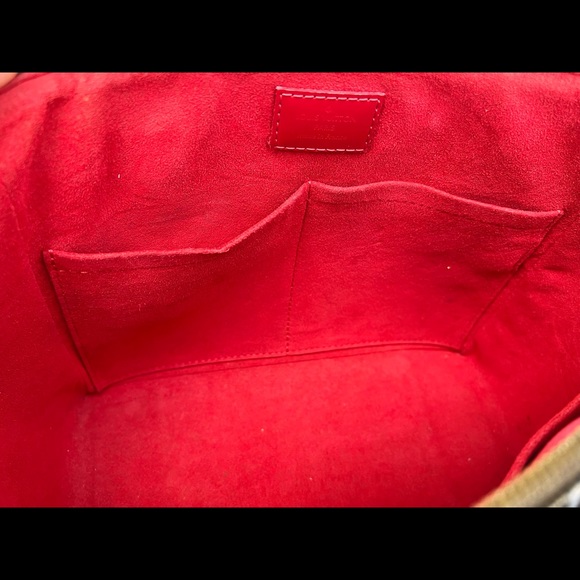 Louis Vuitton Kaisa Tote Satchel PM N51554 Damier Ebene Cerise Red Brown - Picture 11 of 13